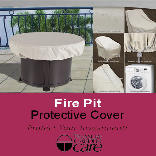 36-42" Round Fire Pit/Table/Ottoman Cover CP929
