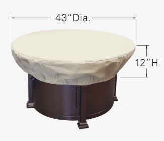 36-42" Round Fire Pit/Table/Ottoman Cover CP929
