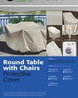 36" Round/Square Bistro Table & Chairs Cover CP531