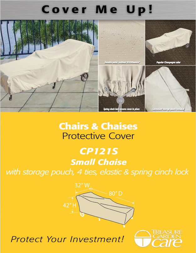 Small Chaise Lounge Cover CP119S