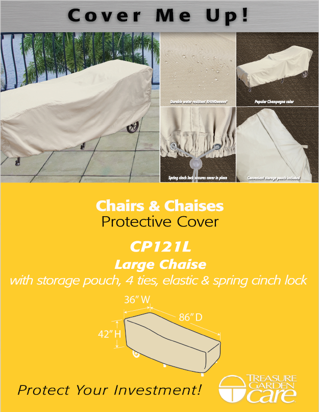 Large Chaise Lounge Cover - CP119L
