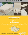 Double Chaise Lounge Cover CP130